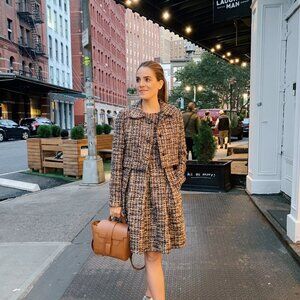 Gal Meets Glam Tweed Tinsley Dress